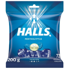 Halls Menthol Lozenges 200g - 72's
